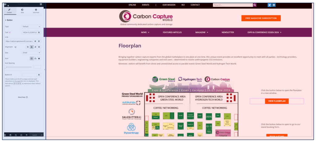 sidebar and canvas